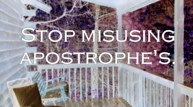 11102014 Apostrophe’s  (Humorous)