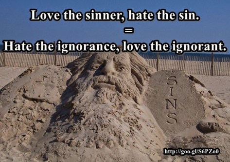 Jesus Sin Sand Sculpture