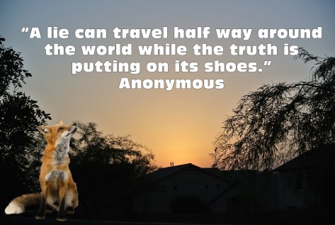 a lie thanks to fox news