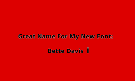 bette davis font