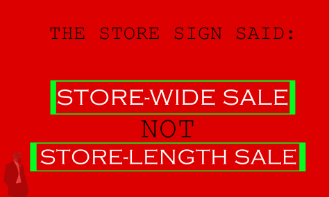 STORE SIGN SALE