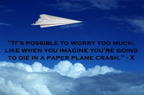 worry too much paper plane crash