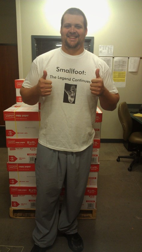 joe smallfoot tshirt