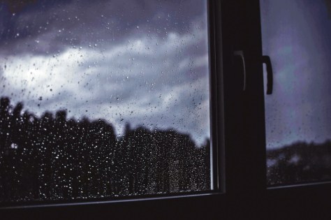 storm, outside, window